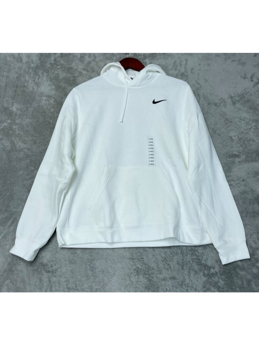 NWT Nike Women's XL White Hoodie Training Pullover Sweatshirt  C0492